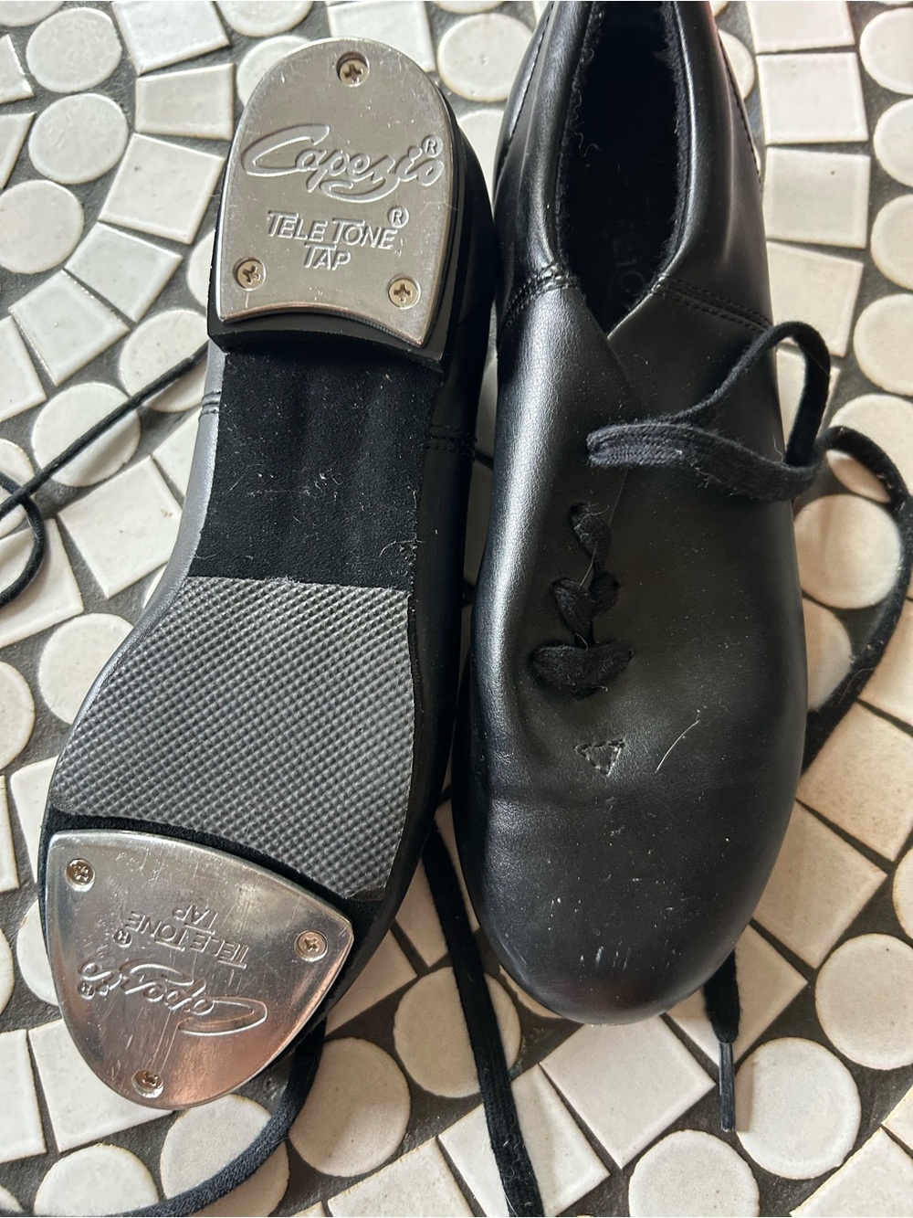 Capezio Black Women's Tele Tone Tap Dance Oxfords
